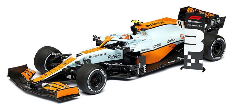 Spark 1-18 Norris 2021 Monaco GP McLaren MCL35M 1